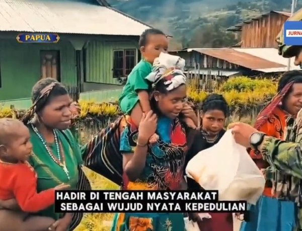 GEMPITA TNI Hadir di Papua Tengah: Satgas Yonif 621/Manuntung Hadirkan Gizi dan Kesehatan untuk Anak-anak Sinak